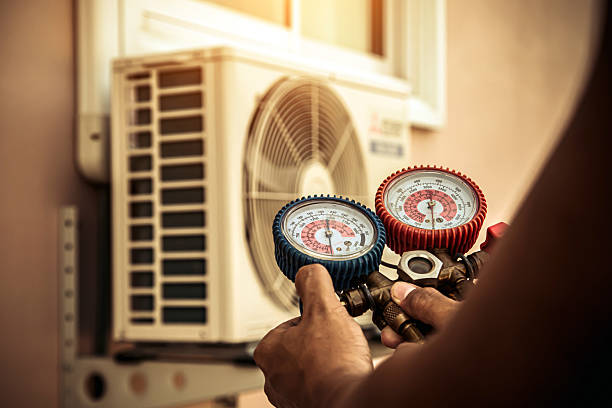 Professional Air Conditioning Service technician working in Ruston, LA